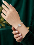 Mother of Pearl Floral Link Bracelet