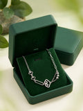 Asymmetrical Heart Charm Bracelet