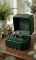 Vintage Floral Engraved Band Ring