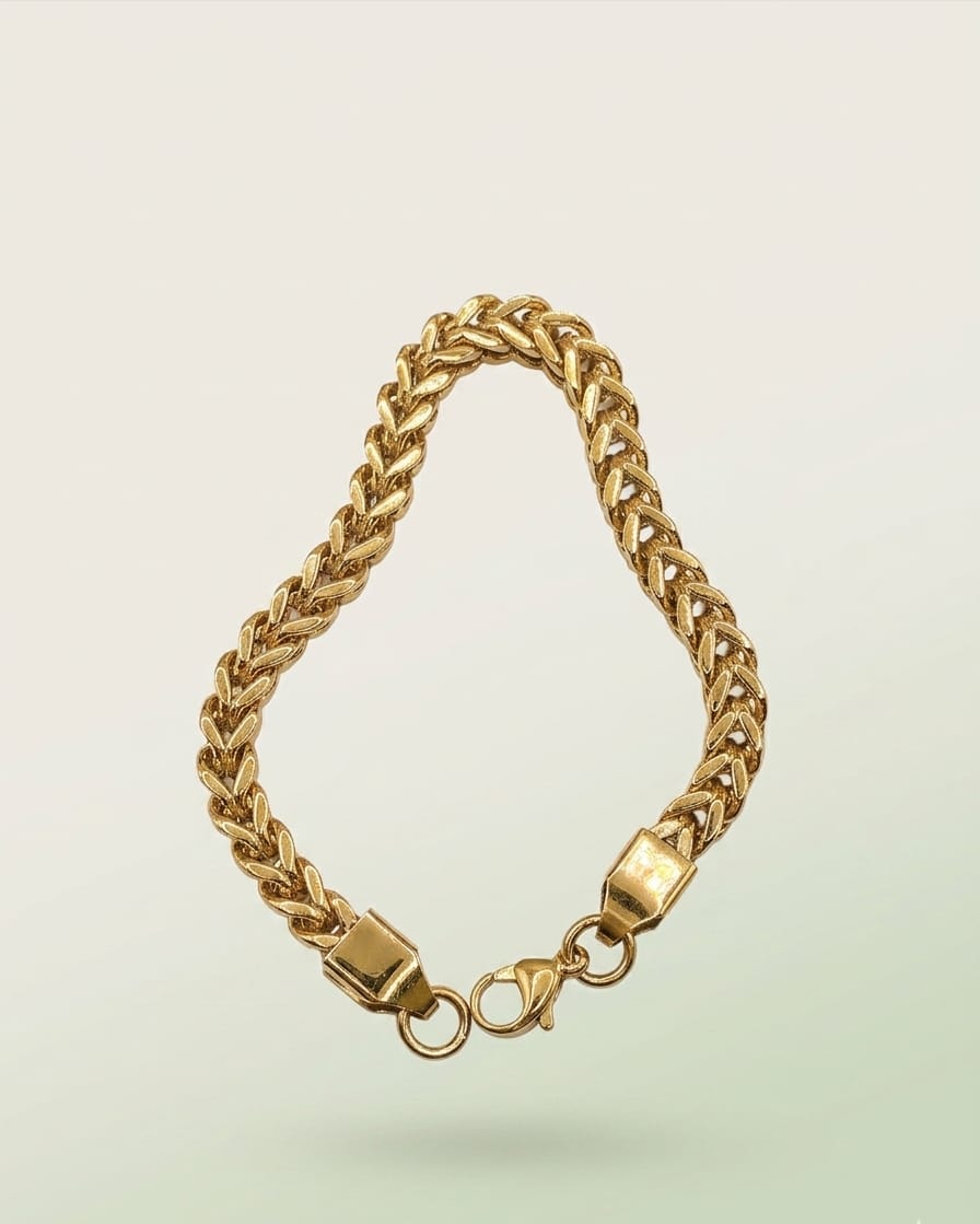 Luxury Braided Gold Chain Bracelet