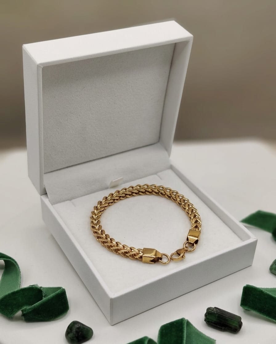 Luxury Braided Gold Chain Bracelet