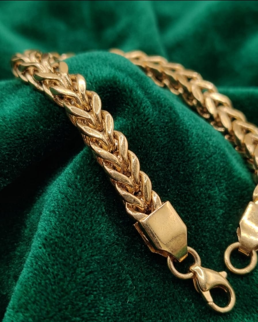 Luxury Braided Gold Chain Bracelet