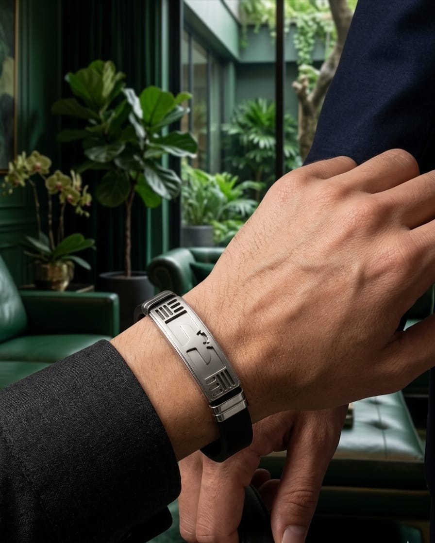 Modern Steel Eagle ID Bracelet