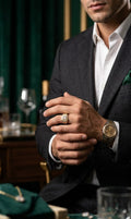 Diamond Cluster Signet Ring